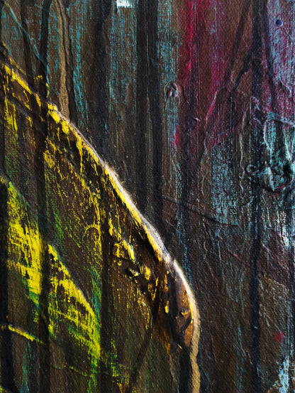 Painting Strong Bull – hand-painted original acrylic painting (140 x 145 cm)