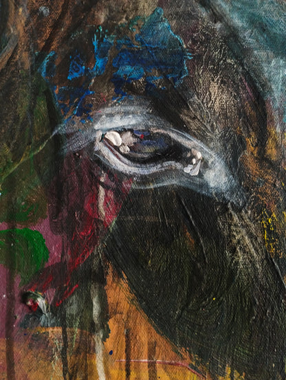 Painting Strong Bull – hand-painted original acrylic painting (140 x 145 cm)