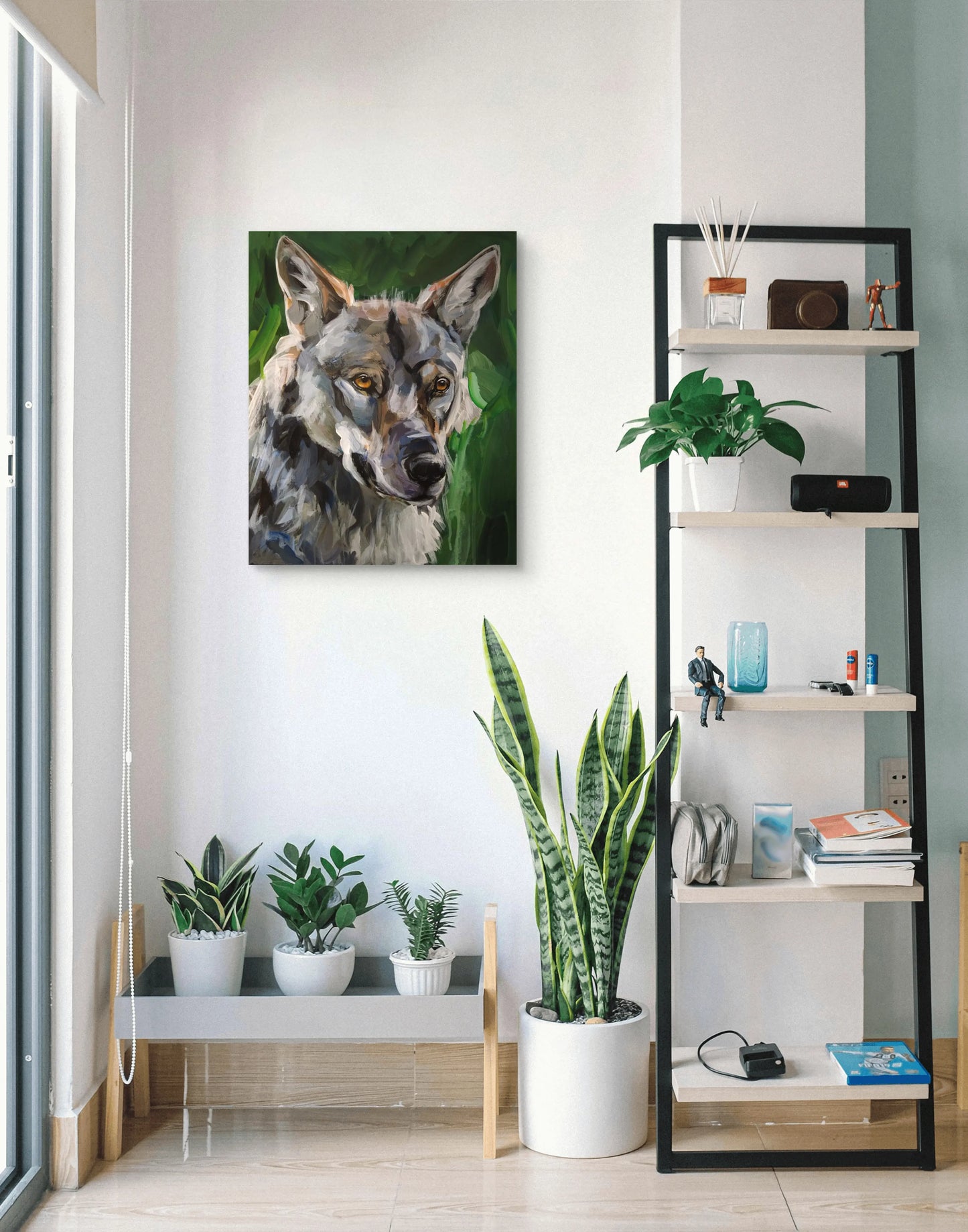 Gemälde Schattenjäger – handgemaltes Original Acrylbild (50 x 40 cm)