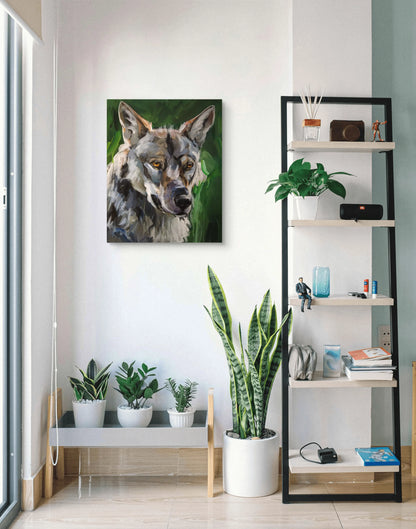 Gemälde Schattenjäger – handgemaltes Original Acrylbild (50 x 40 cm)