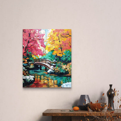 Gemälde Wald – handgemaltes Original Acrylbild (50 x 60 cm)