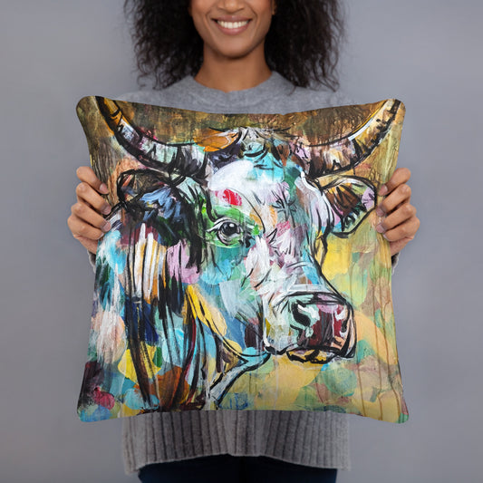 Heinz 2-in-1 Design: Kissen mit Hirsch & Kuh – Aquarell Wald- und Bauernhoftiere