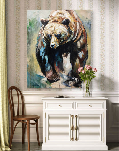 Premium Gemälde 'The Call of the Wild' 110 x 89 cm