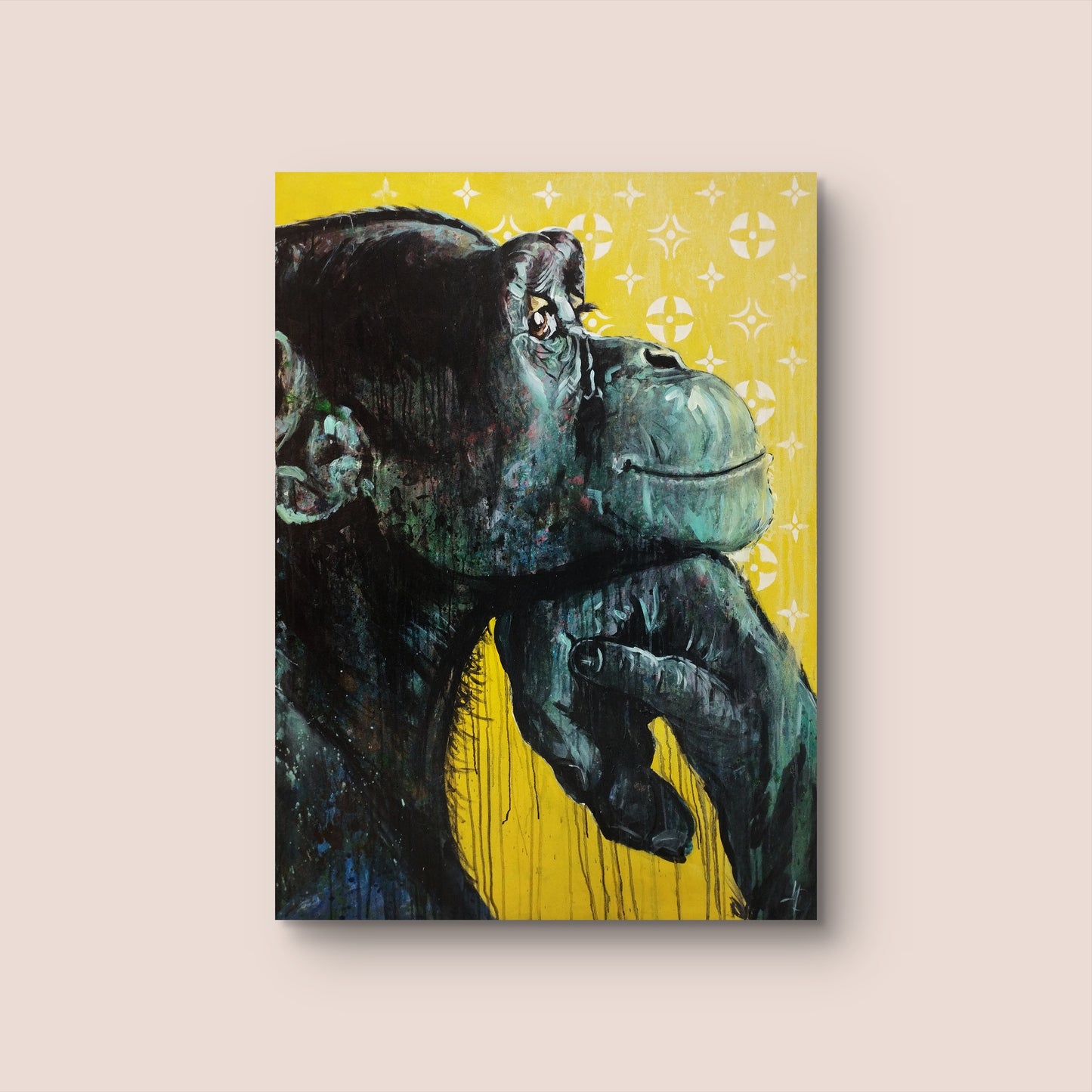 Premium Gemälde "Thoughts of Bananas" 93 x 128 cm - Heinz