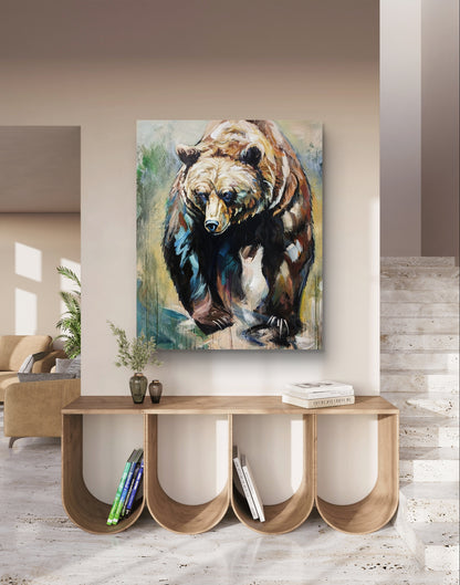 Premium Gemälde 'The Call of the Wild' 110 x 89 cm