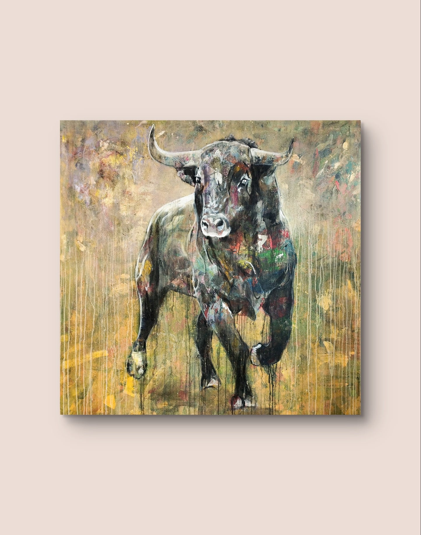 Premium Gemälde "The Moment of Decision" 140 x 145 cm - Heinz