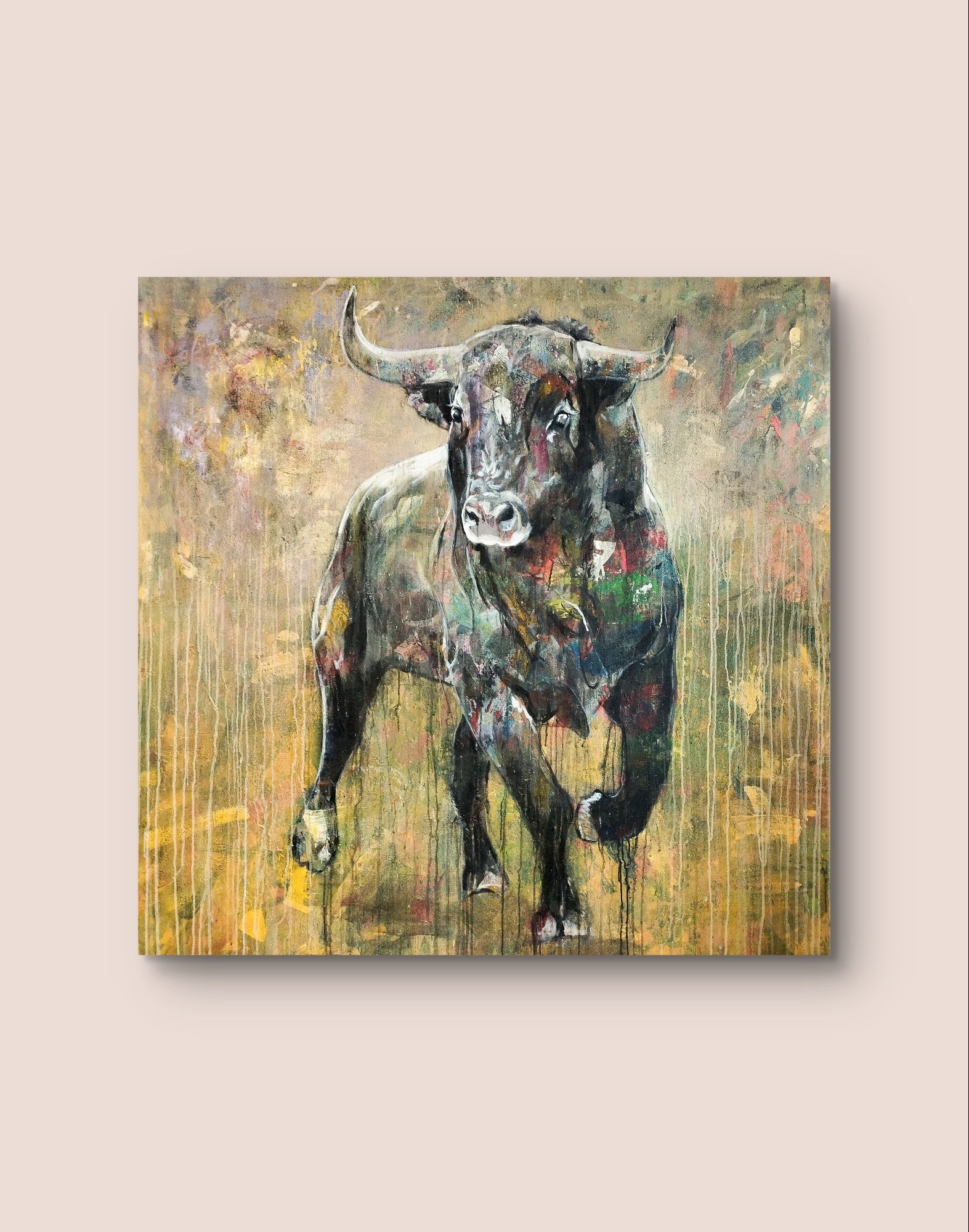 Premium Gemälde "The Moment of Decision" 140 x 145 cm - Heinz