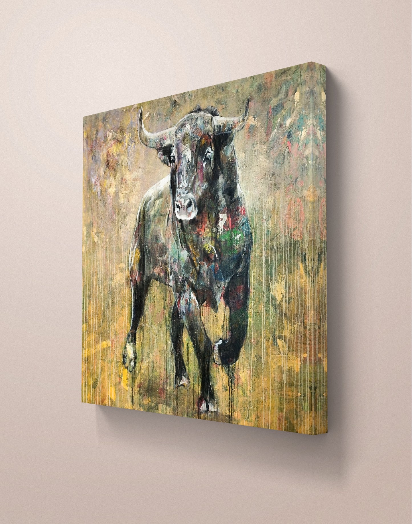 Premium Gemälde "The Moment of Decision" 140 x 145 cm - Heinz