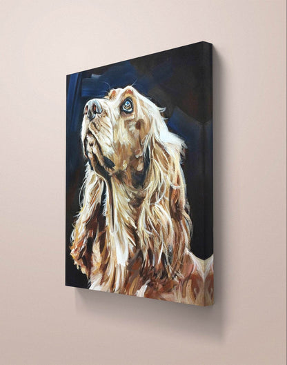Gemälde Cocker Spaniel – handgemaltes Original Acrylbild (50 x 60 cm)
