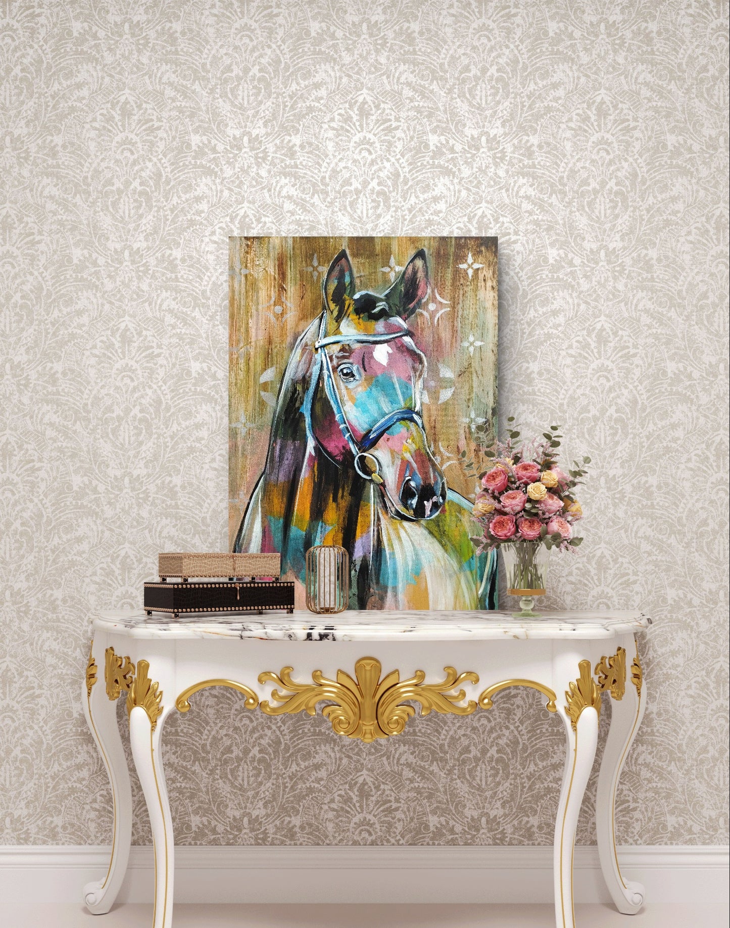 Premium Gemälde "Seelenritt" 50 x 70 cm - Heinz