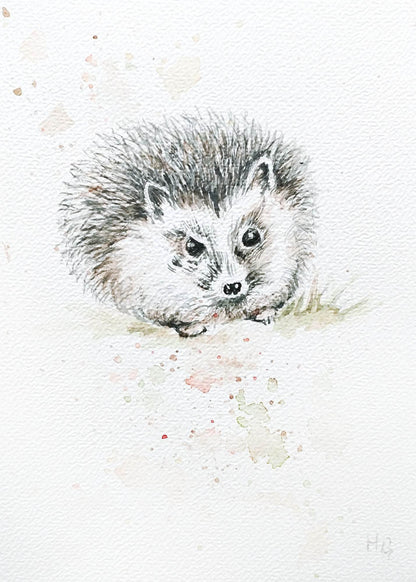 Postkarte „Nachtigall“ – Handgemalt