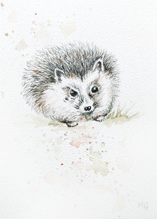 Postkarte „Nachtigall“ – Handgemalt