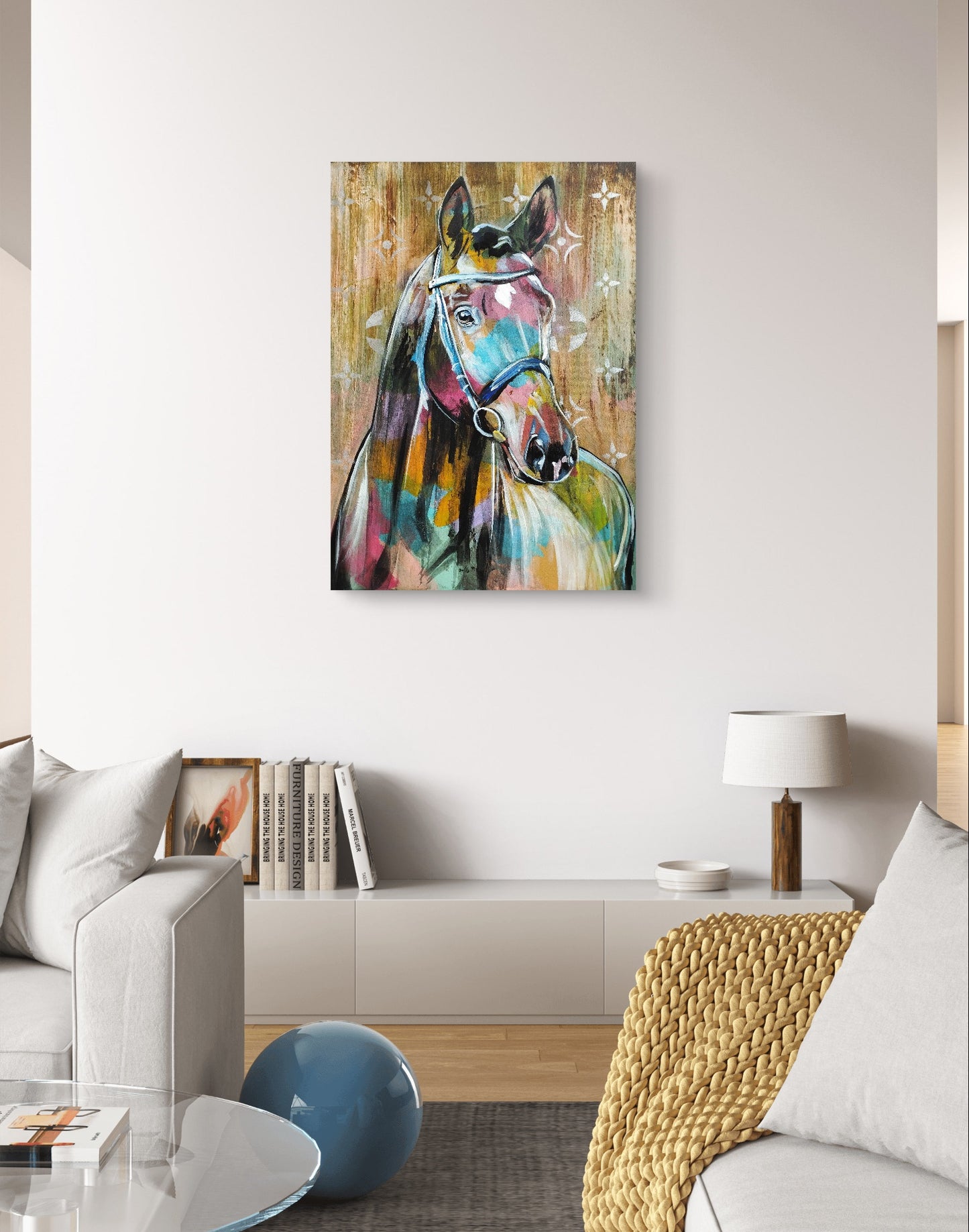 Premium Gemälde "Seelenritt" 50 x 70 cm - Heinz