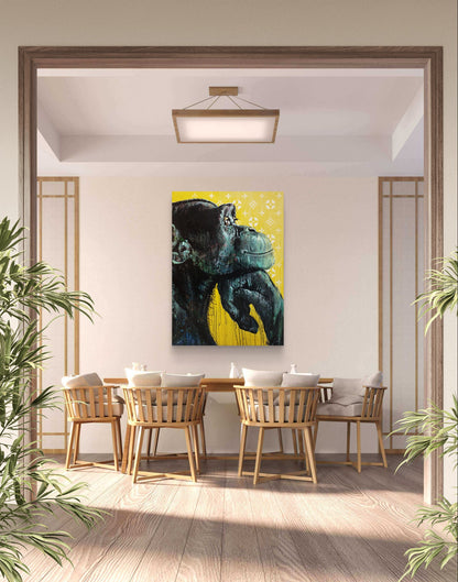 Premium Gemälde "Thoughts of Bananas" 93 x 128 cm - Heinz