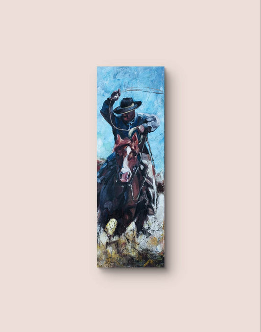 Wandbild Cowboy Acryl auf Leinwand (120 x 40 cm) - H1Z Art – Zeitgenössische Kunst aus Leipzig
