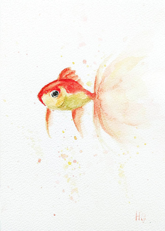 Postkarte „Glasträumer“ – Handgemalt