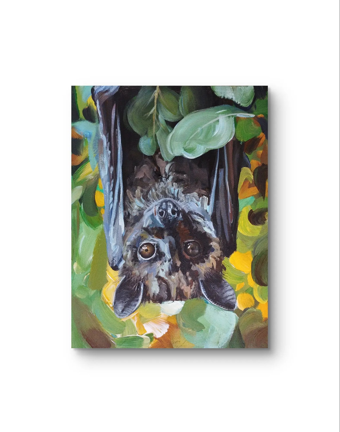 Gemälde Fledermaus – handgemaltes Original Acrylbild (30 x 40 cm)