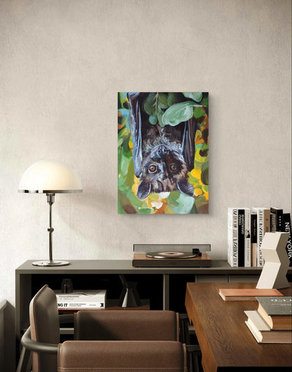 Gemälde Fledermaus – handgemaltes Original Acrylbild (30 x 40 cm)
