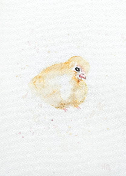 Postkarte „Küken“ – Handgemalt