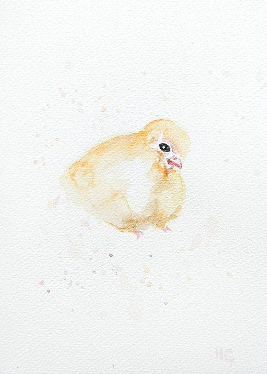 Postkarte „Küken“ – Handgemalt